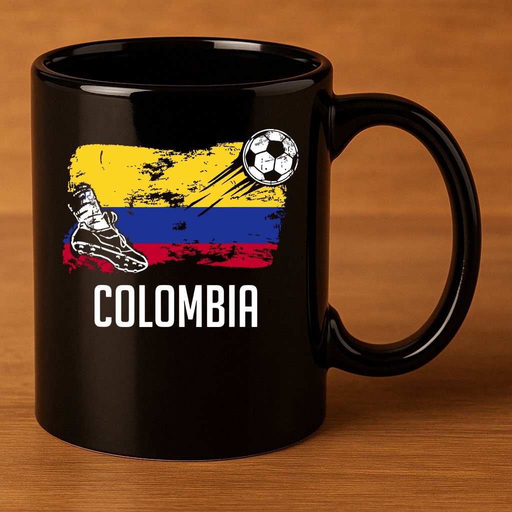 Colombia Flag Jersey Colombian Soccer Team Colombian 11oz C Handle Ceramic Mug