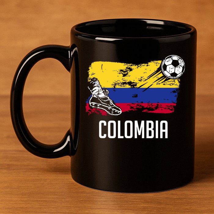 Colombia Flag Jersey Colombian Soccer Team Colombian 11oz C Handle Ceramic Mug