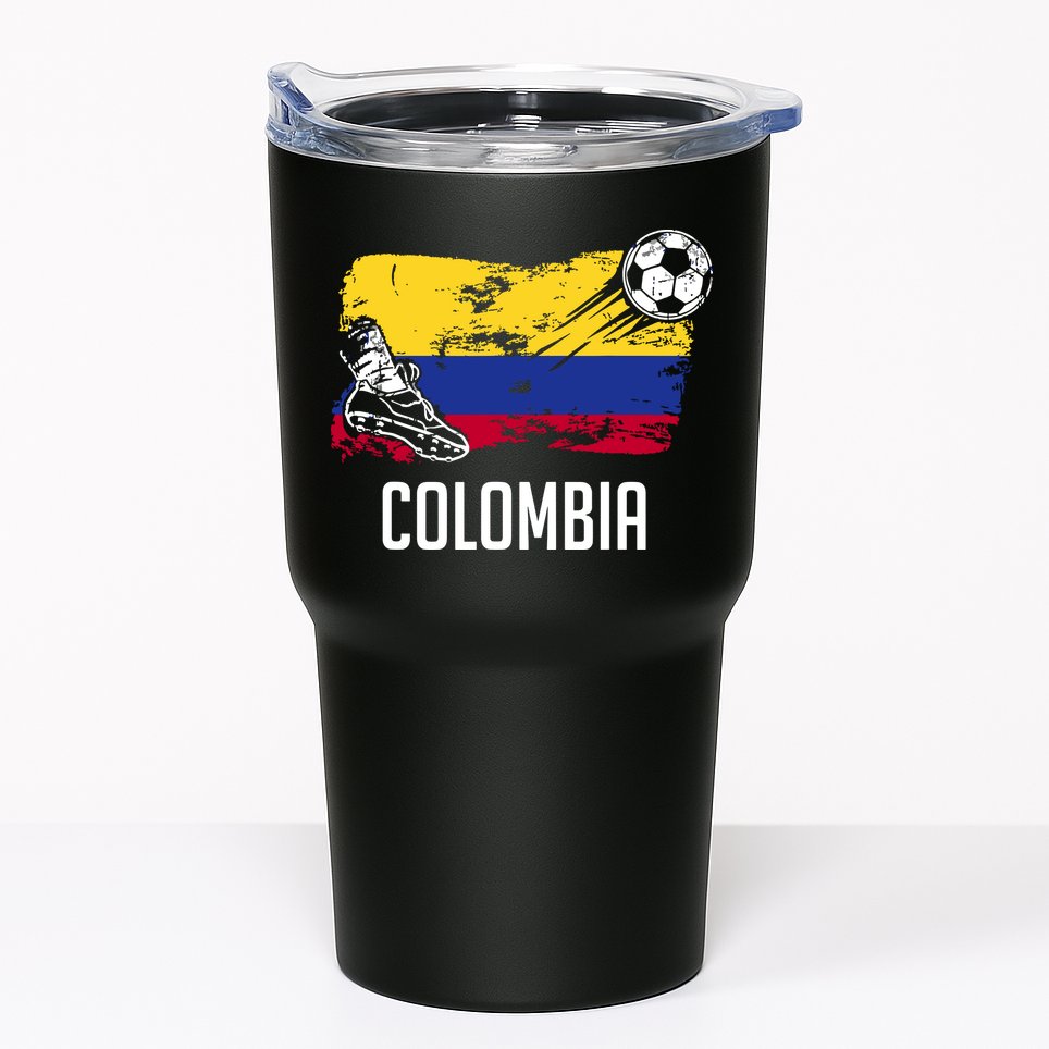 Colombia Flag Jersey Colombian Soccer Team Colombian Tumbler