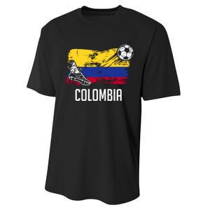 Colombia Flag Jersey Colombian Soccer Team Colombian Performance Sprint T-Shirt