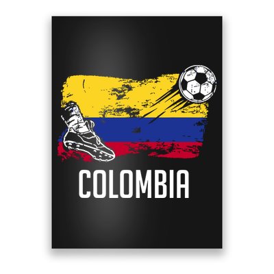 Colombia Flag Jersey Colombian Soccer Team Colombian Poster