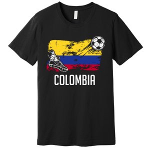 Colombia Flag Jersey Colombian Soccer Team Colombian Premium T-Shirt