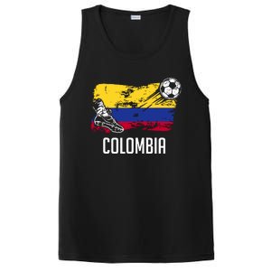 Colombia Flag Jersey Colombian Soccer Team Colombian PosiCharge Competitor Tank