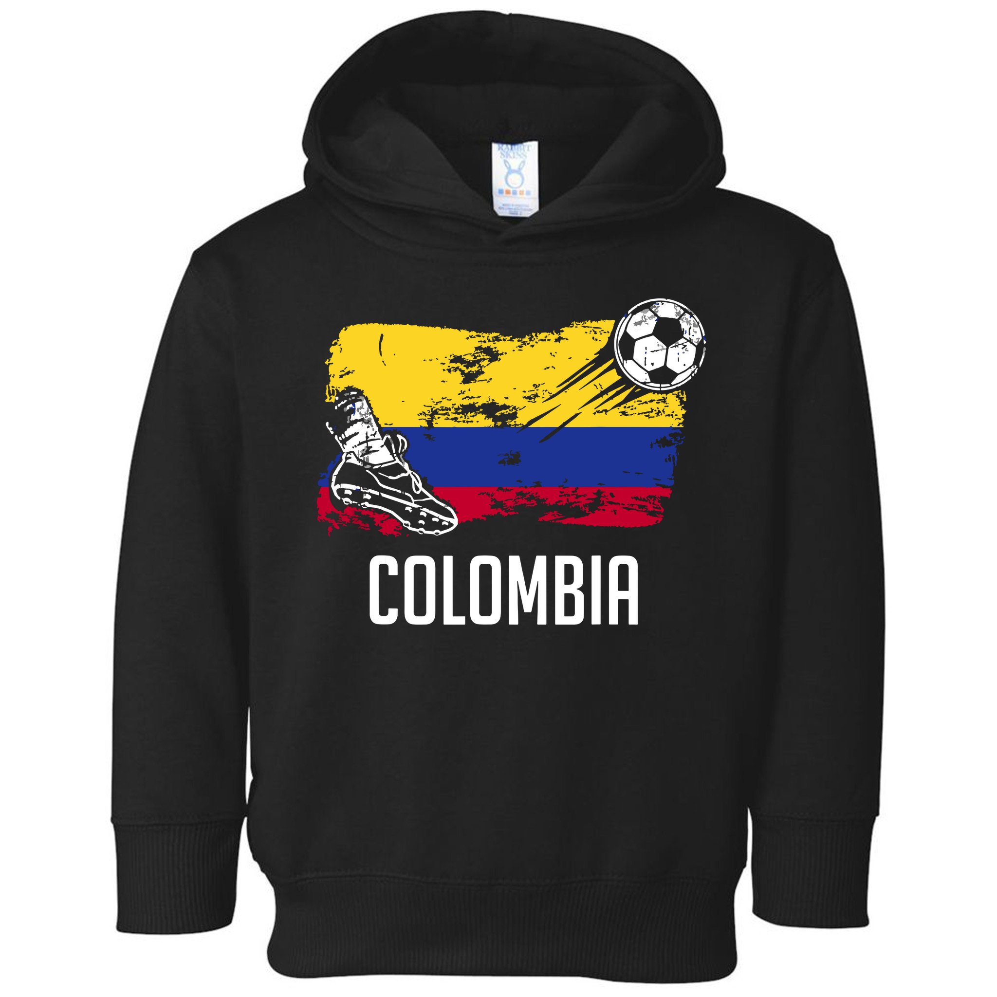 Colombia Flag Jersey Colombian Soccer Team Colombian Toddler Hoodie