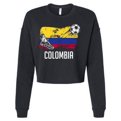 Colombia Flag Jersey Colombian Soccer Team Colombian Cropped Pullover Crew