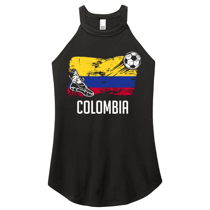 Colombia Flag Jersey Colombian Soccer Team Colombian Women's Perfect Tri Rocker Tank