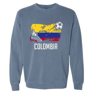 Colombia Flag Jersey Colombian Soccer Team Colombian Garment-Dyed Sweatshirt