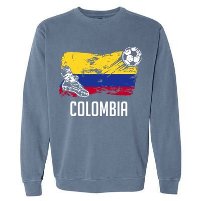 Colombia Flag Jersey Colombian Soccer Team Colombian Garment-Dyed Sweatshirt