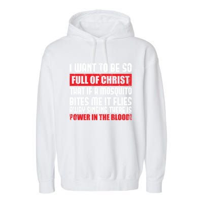 Christian Faith Jesus Devotee Christianity Funny Prayer Gift Garment-Dyed Fleece Hoodie