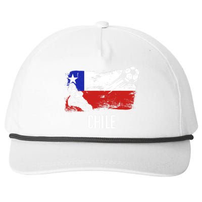 Chile Flag Jersey Chilean Soccer Team Chilean Snapback Five-Panel Rope Hat