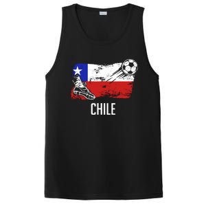 Chile Flag Jersey Chilean Soccer Team Chilean PosiCharge Competitor Tank