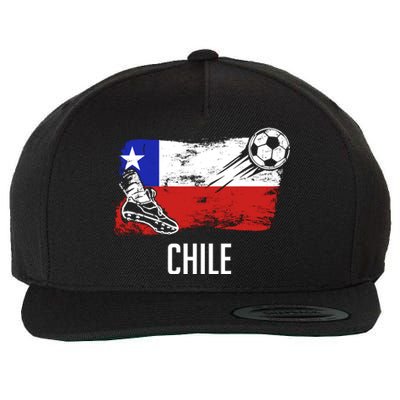 Chile Flag Jersey Chilean Soccer Team Chilean Wool Snapback Cap