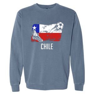 Chile Flag Jersey Chilean Soccer Team Chilean Garment-Dyed Sweatshirt