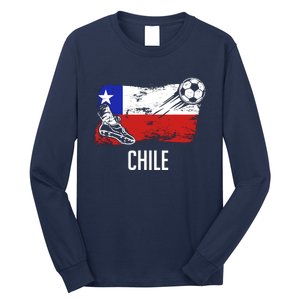 Chile Flag Jersey Chilean Soccer Team Chilean Long Sleeve Shirt