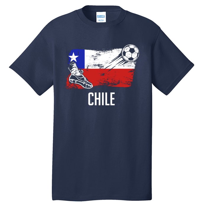 Chile Flag Jersey Chilean Soccer Team Chilean Tall T-Shirt