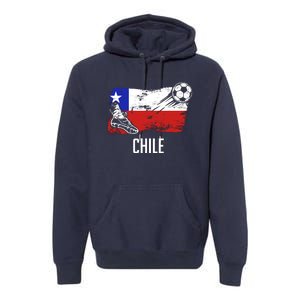 Chile Flag Jersey Chilean Soccer Team Chilean Premium Hoodie