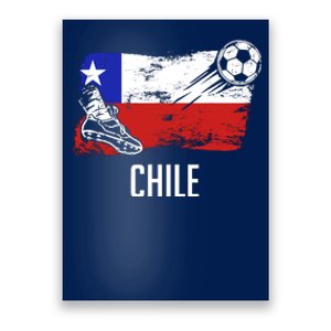 Chile Flag Jersey Chilean Soccer Team Chilean Poster