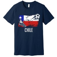 Chile Flag Jersey Chilean Soccer Team Chilean Premium T-Shirt