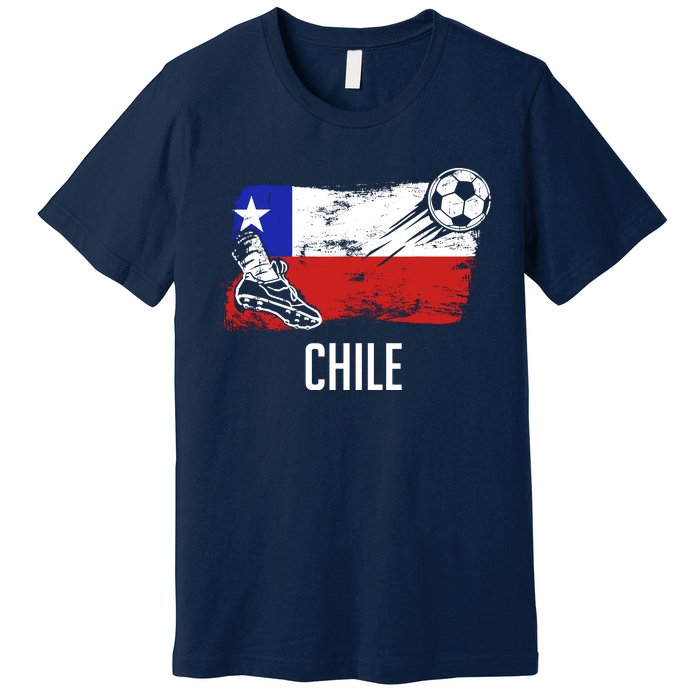 Chile Flag Jersey Chilean Soccer Team Chilean Premium T-Shirt