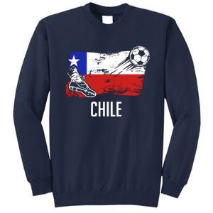 Chile Flag Jersey Chilean Soccer Team Chilean Tall Sweatshirt