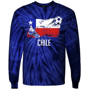 Chile Flag Jersey Chilean Soccer Team Chilean Tie-Dye Long Sleeve Shirt