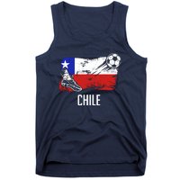 Chile Flag Jersey Chilean Soccer Team Chilean Tank Top