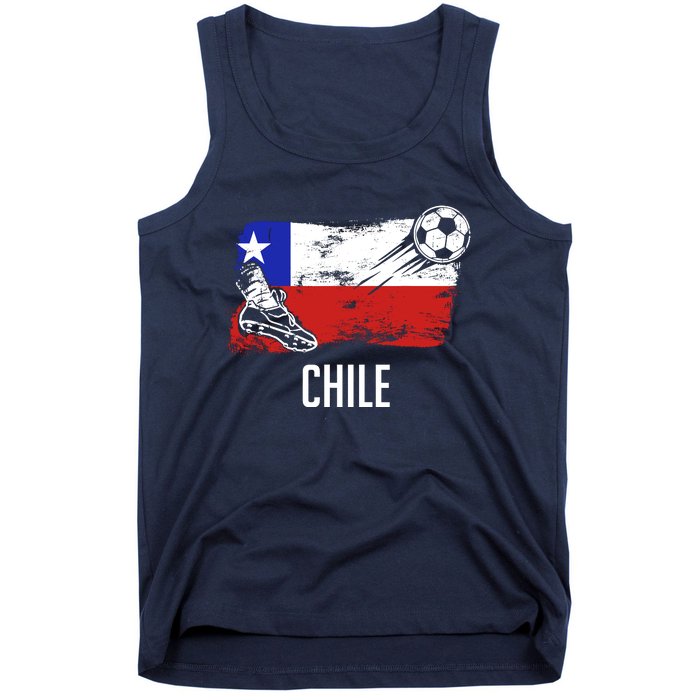 Chile Flag Jersey Chilean Soccer Team Chilean Tank Top