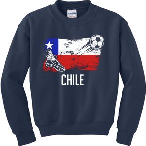 Chile Flag Jersey Chilean Soccer Team Chilean Kids Sweatshirt