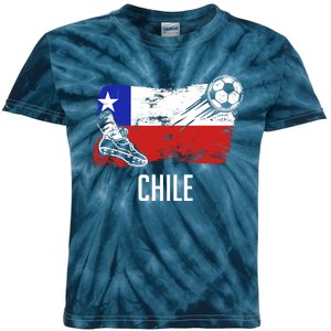 Chile Flag Jersey Chilean Soccer Team Chilean Kids Tie-Dye T-Shirt