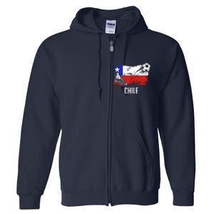 Chile Flag Jersey Chilean Soccer Team Chilean Full Zip Hoodie