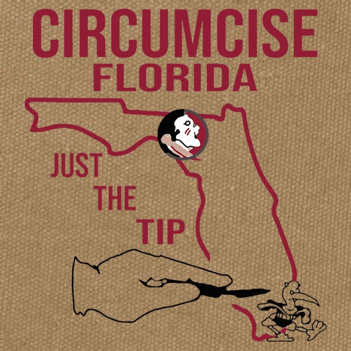 Circumcise Florida Just The Tip Cotton Canvas Backpack