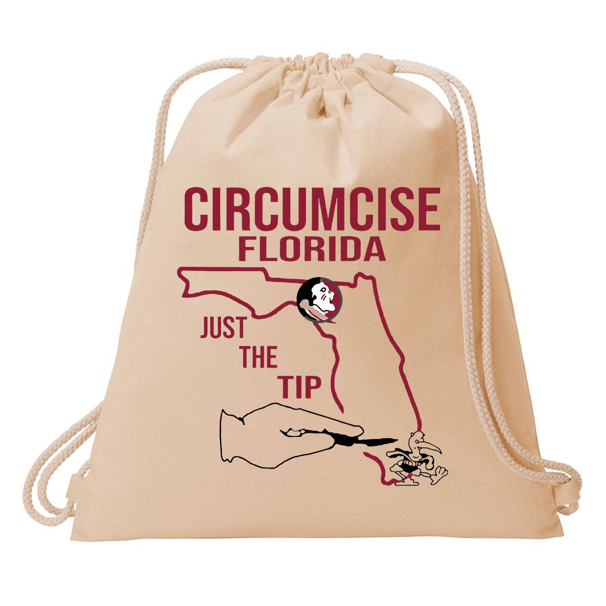 Circumcise Florida Just The Tip Drawstring Bag