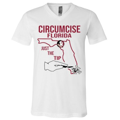Circumcise Florida Just The Tip V-Neck T-Shirt
