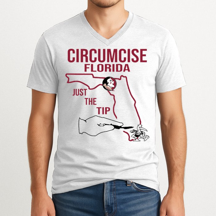 Circumcise Florida Just The Tip V-Neck T-Shirt