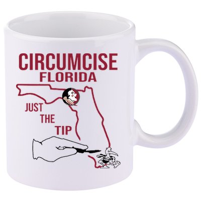 Circumcise Florida Just The Tip 11oz C Handle Ceramic Mug