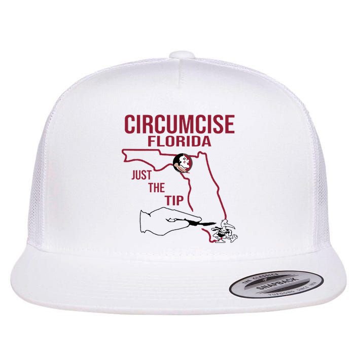 Circumcise Florida Just The Tip Flat Bill Trucker Hat