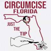 Circumcise Florida Just The Tip Flat Bill Trucker Hat