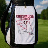 Circumcise Florida Just The Tip Golf Towel
