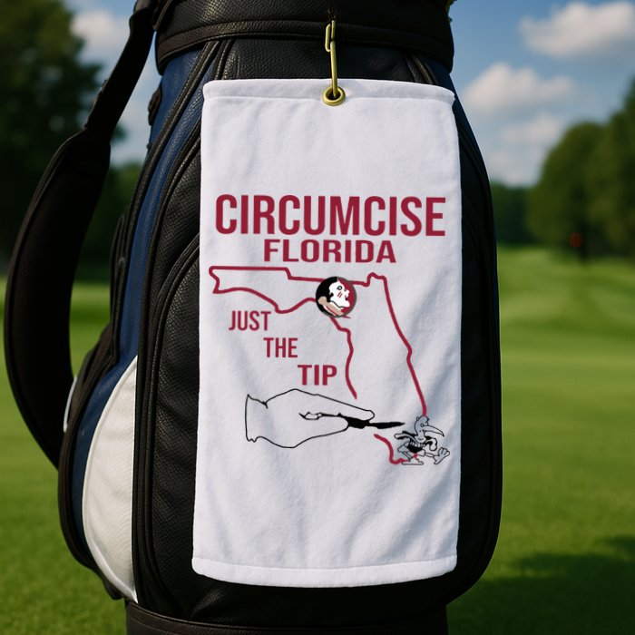 Circumcise Florida Just The Tip Golf Towel