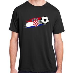 Croatia Flag Jersey Croatian Soccer Team Croatian Adult ChromaSoft Performance T-Shirt