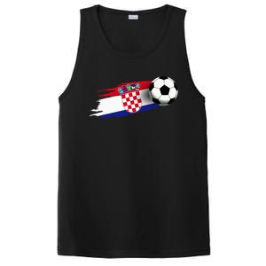 Croatia Flag Jersey Croatian Soccer Team Croatian PosiCharge Competitor Tank