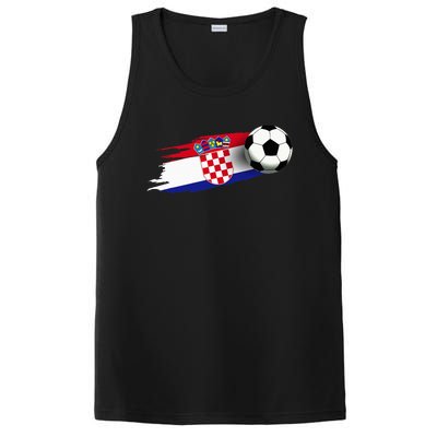 Croatia Flag Jersey Croatian Soccer Team Croatian PosiCharge Competitor Tank