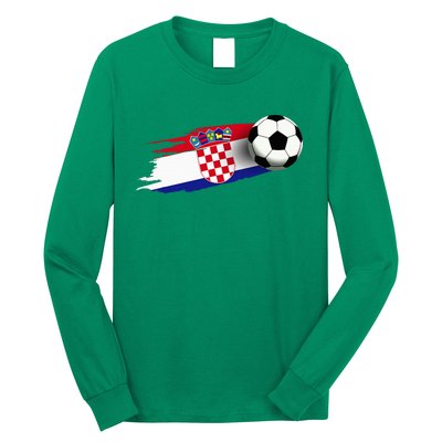 Croatia Flag Jersey Croatian Soccer Team Croatian Long Sleeve Shirt