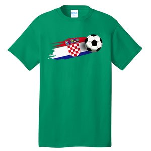 Croatia Flag Jersey Croatian Soccer Team Croatian Tall T-Shirt