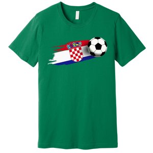 Croatia Flag Jersey Croatian Soccer Team Croatian Premium T-Shirt