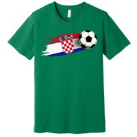 Croatia Flag Jersey Croatian Soccer Team Croatian Premium T-Shirt