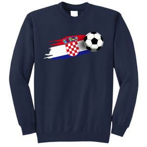 Croatia Flag Jersey Croatian Soccer Team Croatian Tall Sweatshirt