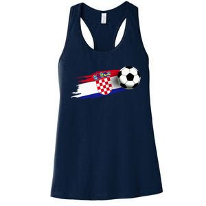 Croatia Flag Jersey Croatian Soccer Team Croatian Women's Racerback Tank