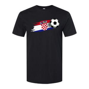 Croatia Flag Jersey Croatian Soccer Team Croatian Softstyle CVC T-Shirt