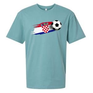 Croatia Flag Jersey Croatian Soccer Team Croatian Sueded Cloud Jersey T-Shirt